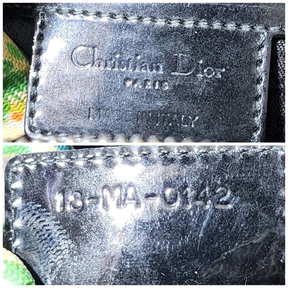 Authentic CHRISTIAN DIOR Patent Cannage Large Lady Dior Satchel Bag Black